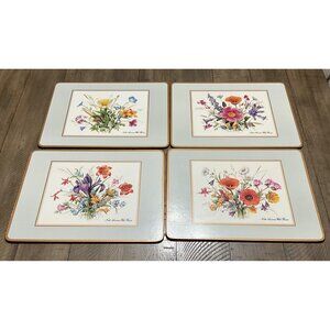 Pimpernel Placemats North American Wildflowers Set Of 4